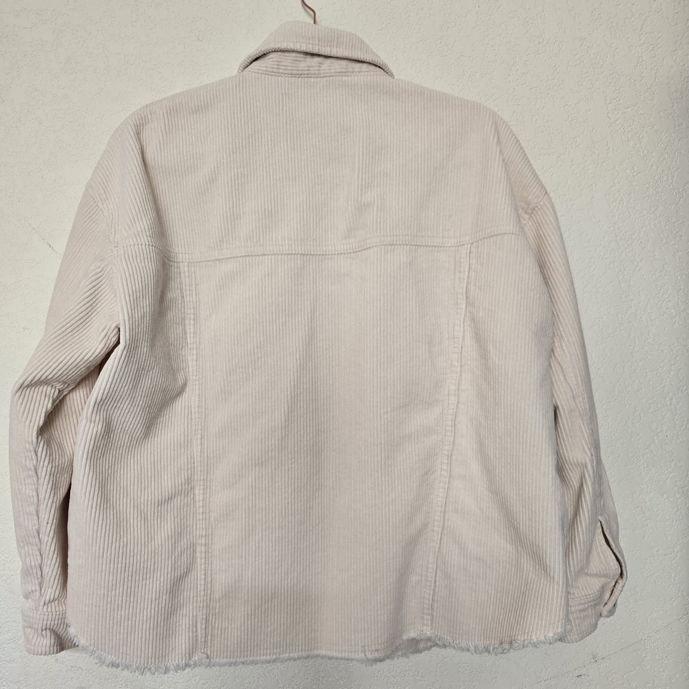 Zara Off-White Corduroy Shirt.Size M Oversized - Picture 8 of 10